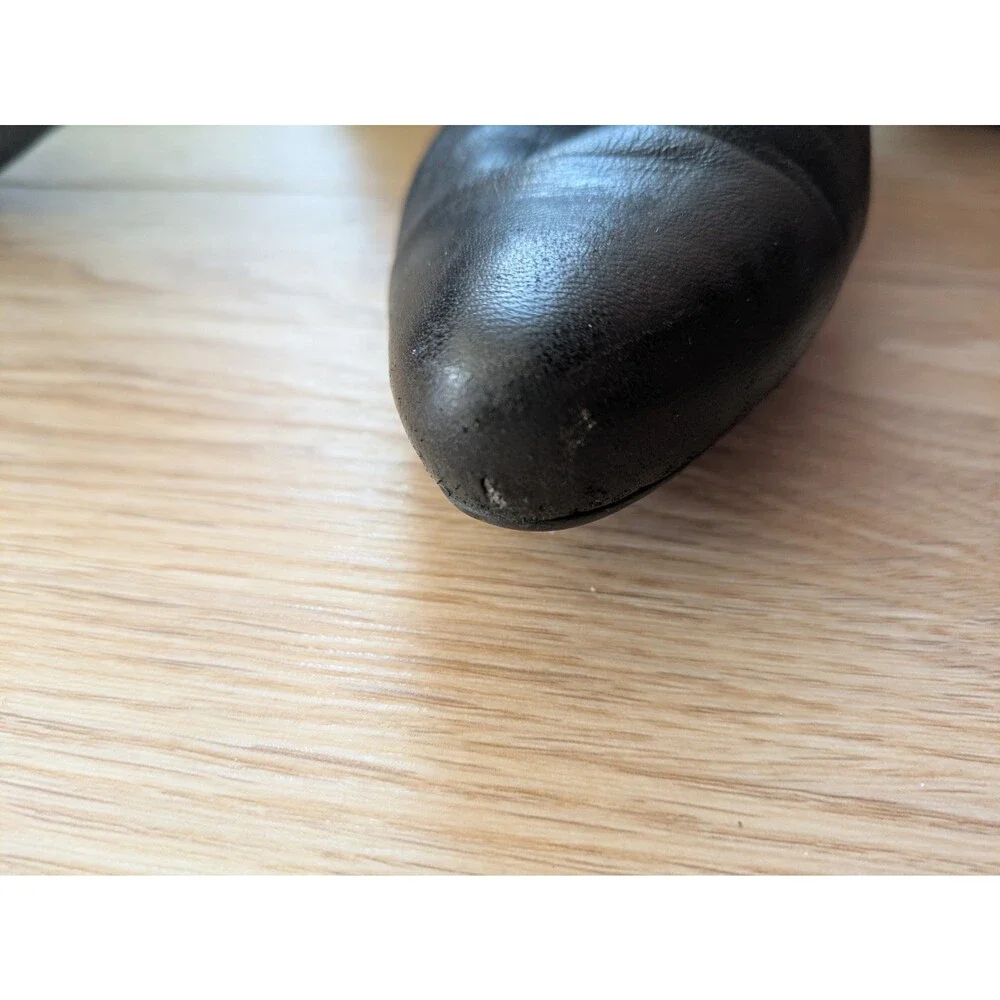 Incredible Y2K PRADA Leather & Nylon Knee High Heel Boots 39.5 (Fits Like 8.5) - Picture 3 of 15